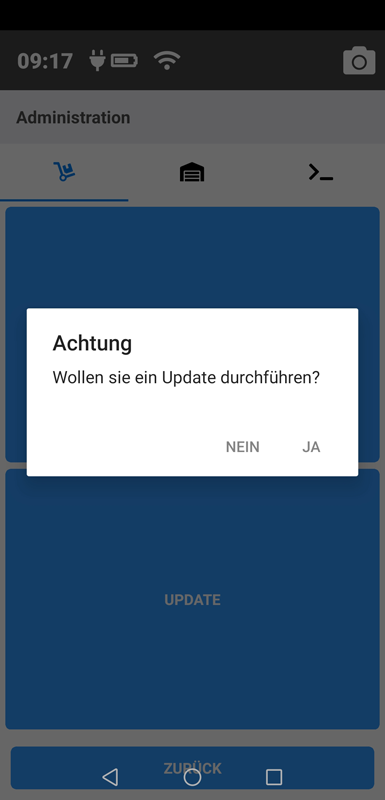 Update ausführen?